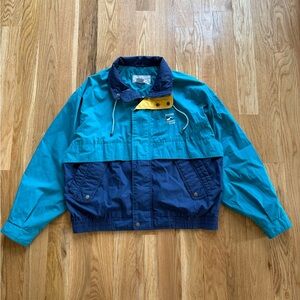 Norman Todd Vintage 80s 90s Yacht Racing Windbreaker Track Jacket Blue Large